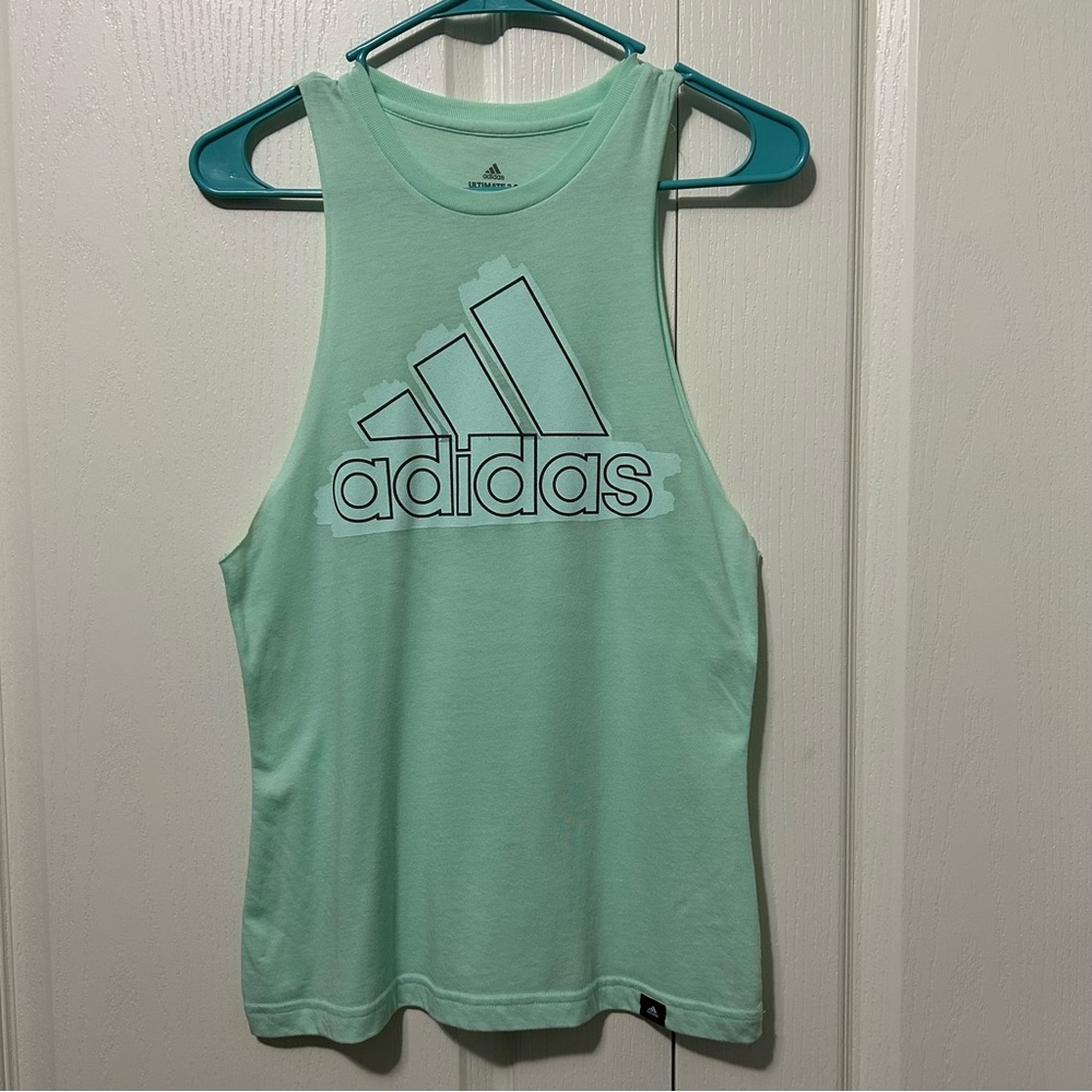 ADIDAS XS Green Athletic Tank NWOT
